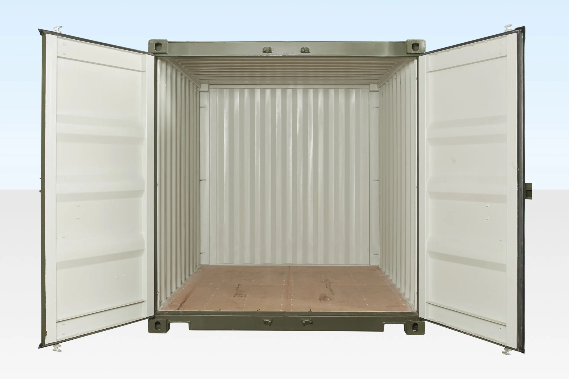 10ft One Trip Shipping Container – Green - Image 2