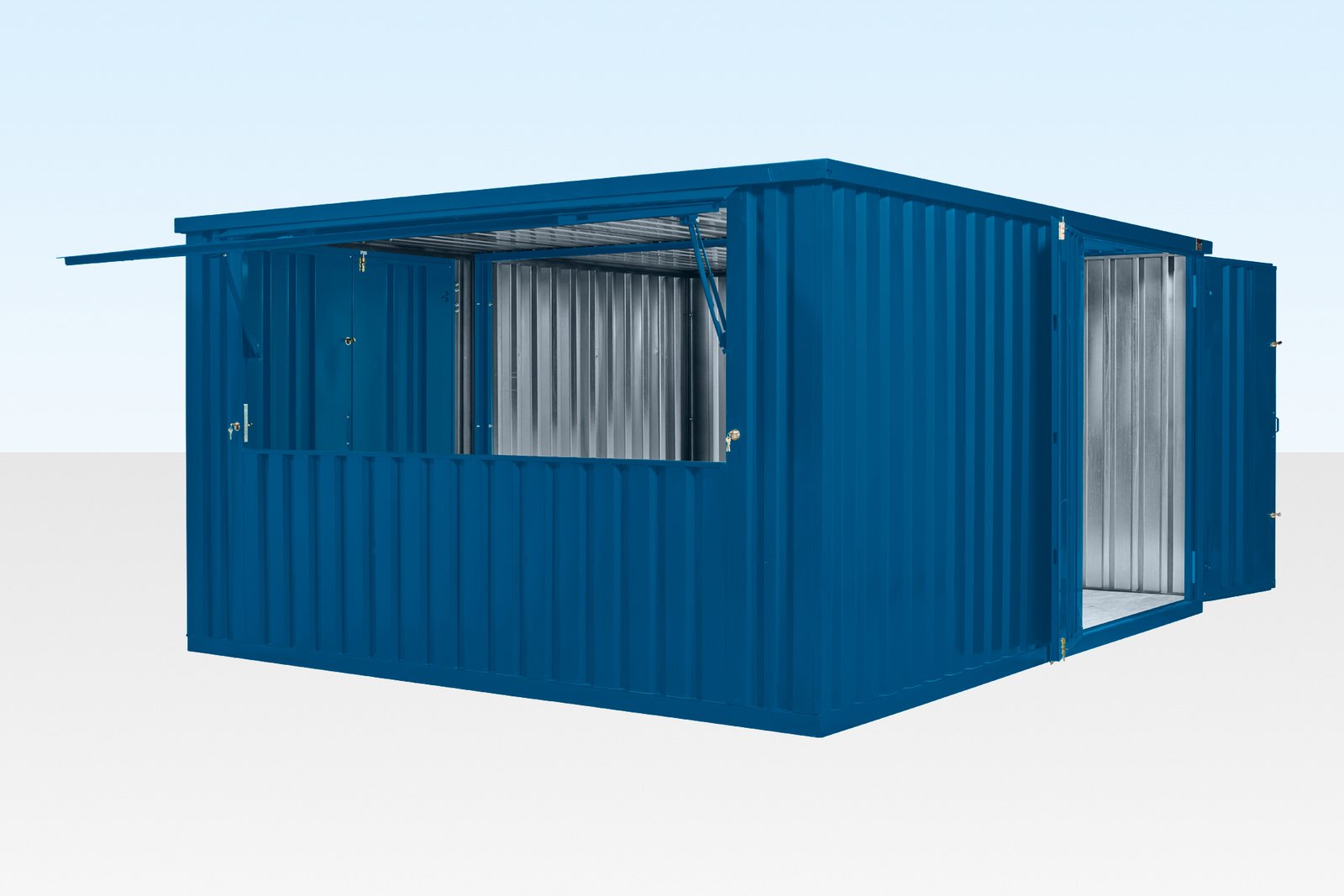 4m XL Flat Pack Kiosk – Side-Linked Store Bundle (Custom Color)