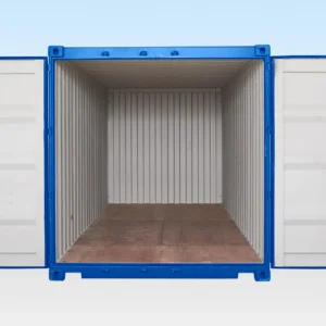 20ft x 8ft One Trip Shipping Container — Blue RAL 5010