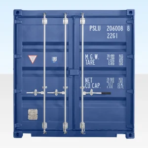 20ft x 8ft One Trip Shipping Container - Blue RAL 5013
