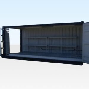 20ft Open Side Bunded Store - Open Mesh Floor (Full Side Access)