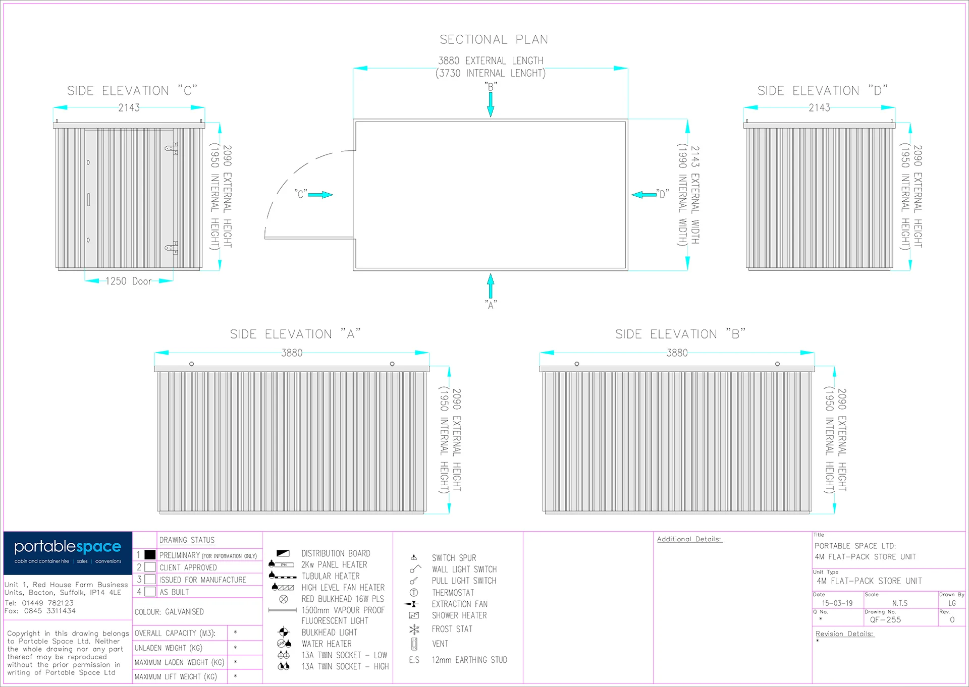 4m x 2.1m Flat Packed Store – Galvanized - Image 5