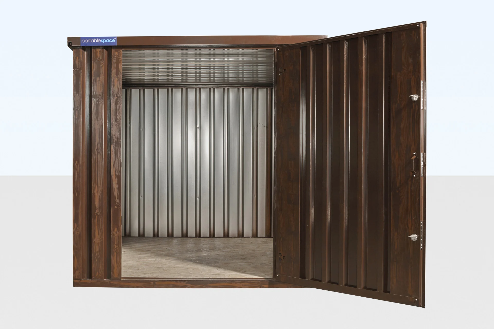 4m x 2.1m Wood-Effect Flat Packed Storage Container - Image 3