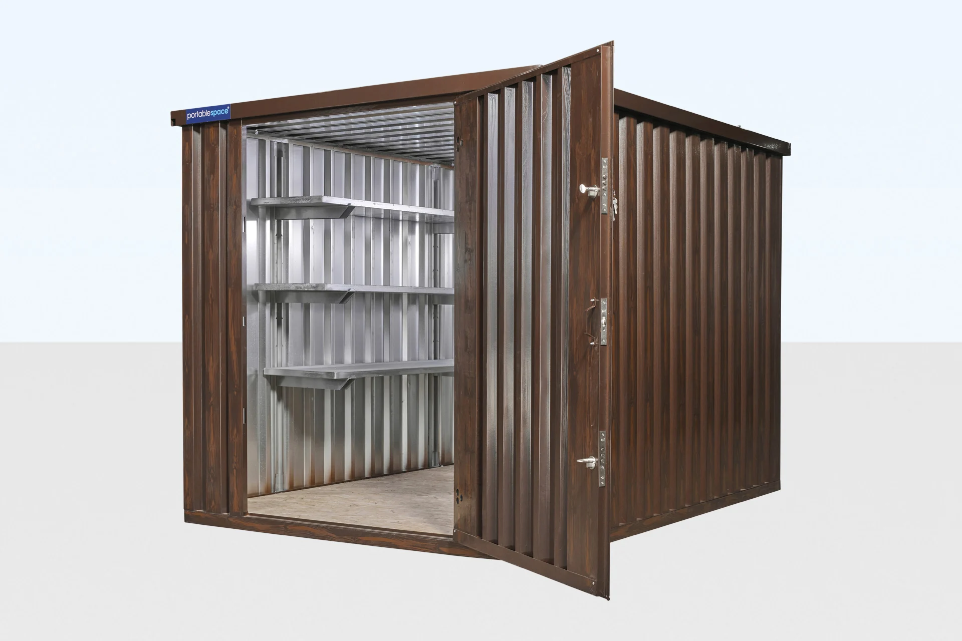 Wood Effect Flat Packed Storage Container – 2m x 2.1m - Image 5