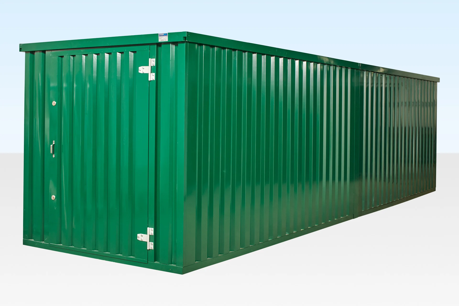 2 x 3m Linked Flat Pack Storage Shipping Containers - End on End - Image 5