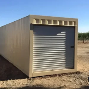 30ft Roll-Up Door Shipping Container – Refurbished Corten Steel