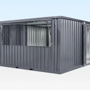 3m XL Flat Pack Kiosk — Side-Linked Store Bundle (RAL7015)