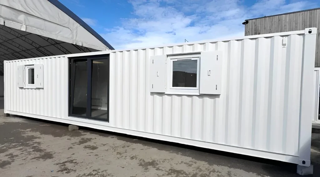 40ft Converted Shipping Container Office – Open Plan Portable Building - Image 3