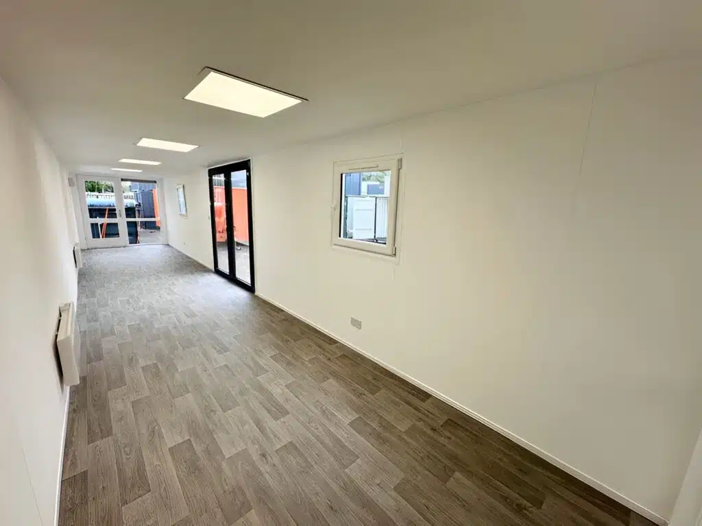 40ft Converted Shipping Container Office – Open Plan Portable Building - Image 12