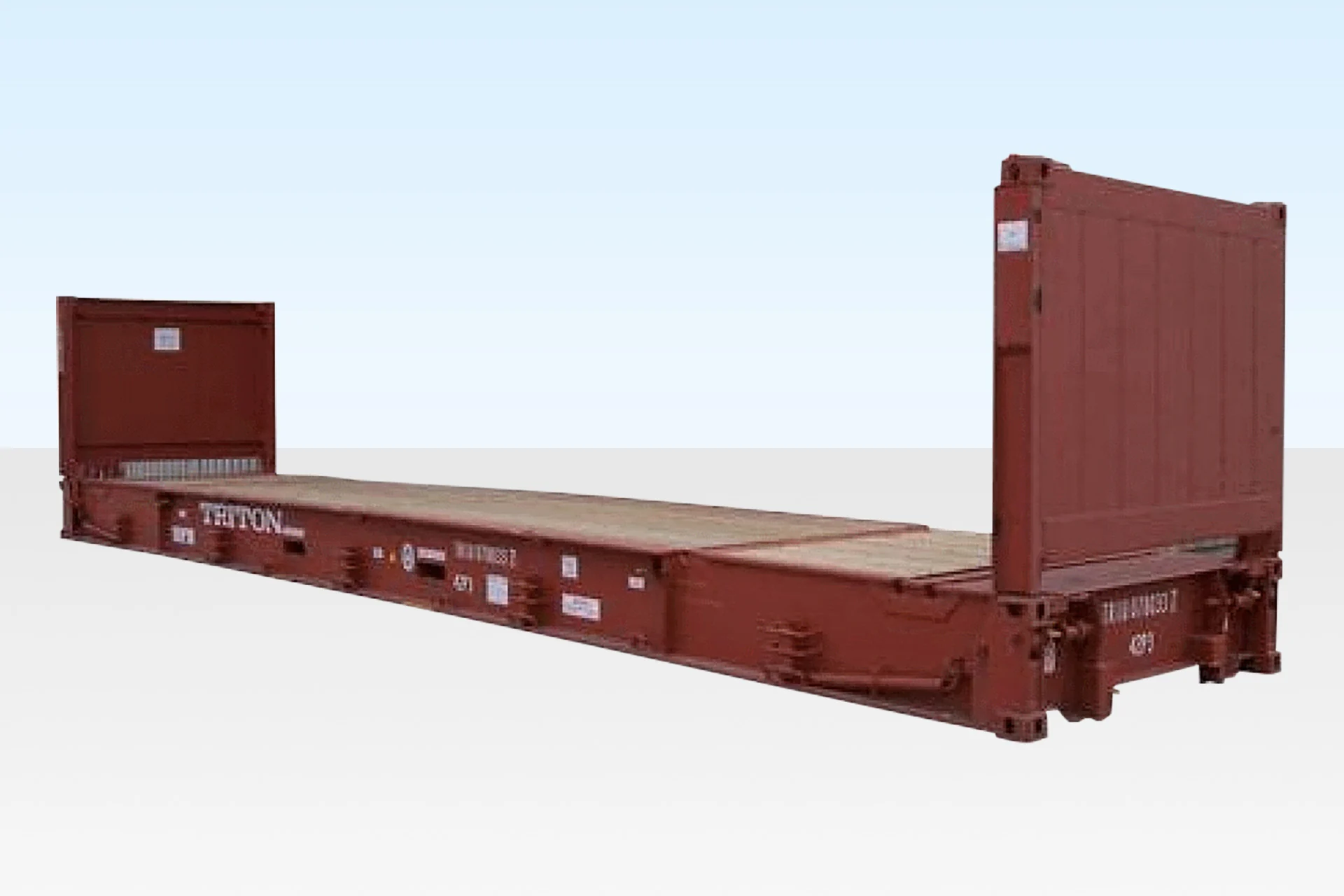 40ft Used Shipping Container – Flat Rack