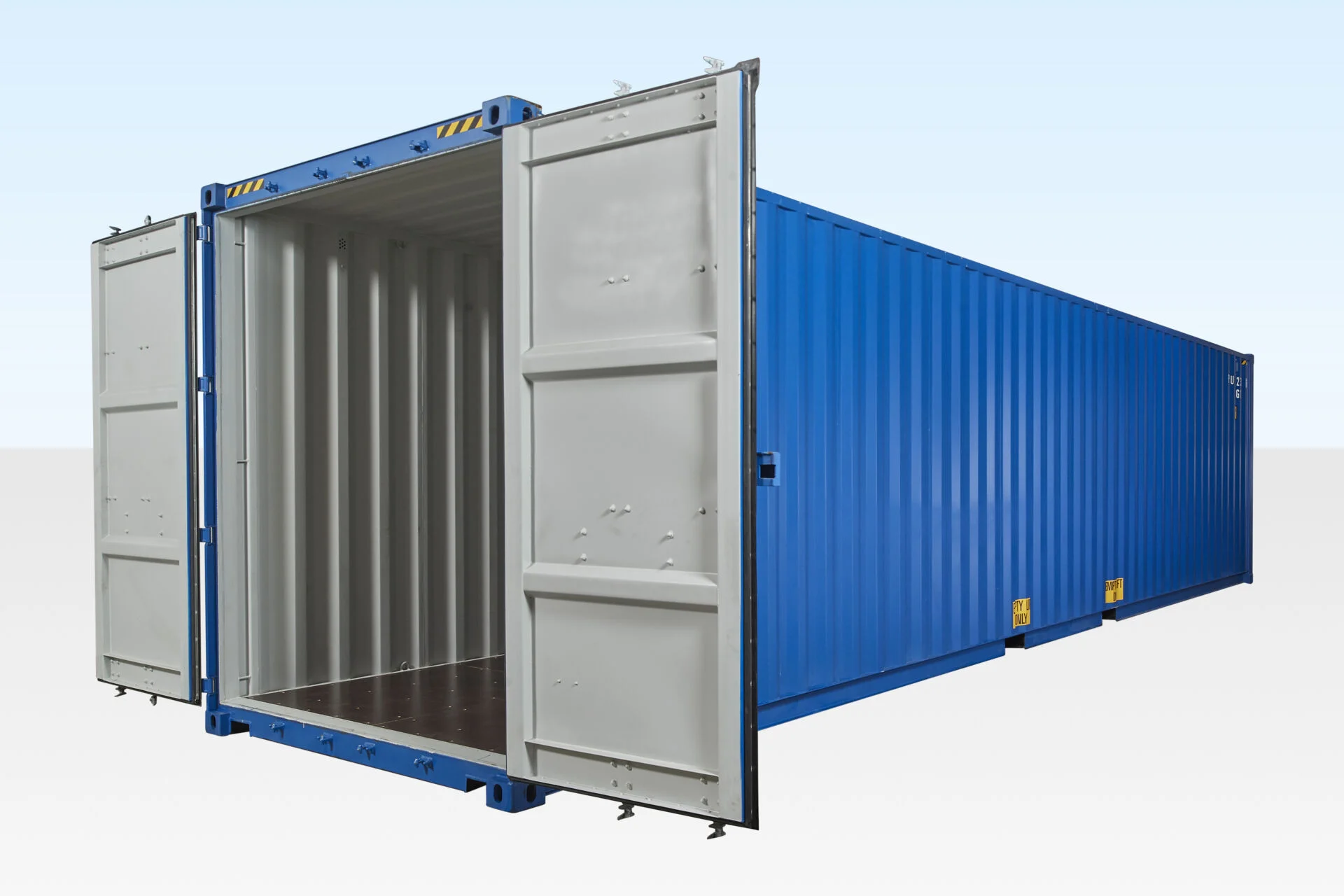 40ft High Cube Shipping Container – One Trip (Blue) - Image 4