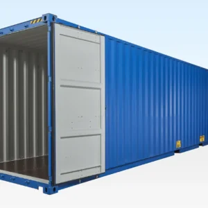 40ft High Cube Shipping Container — One Trip (Blue)