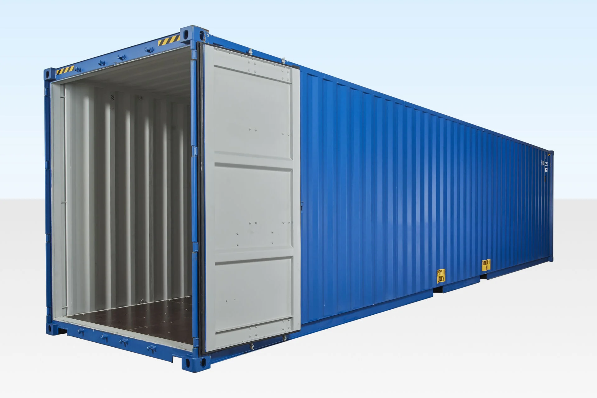 40ft High Cube Shipping Container – One Trip (Blue)