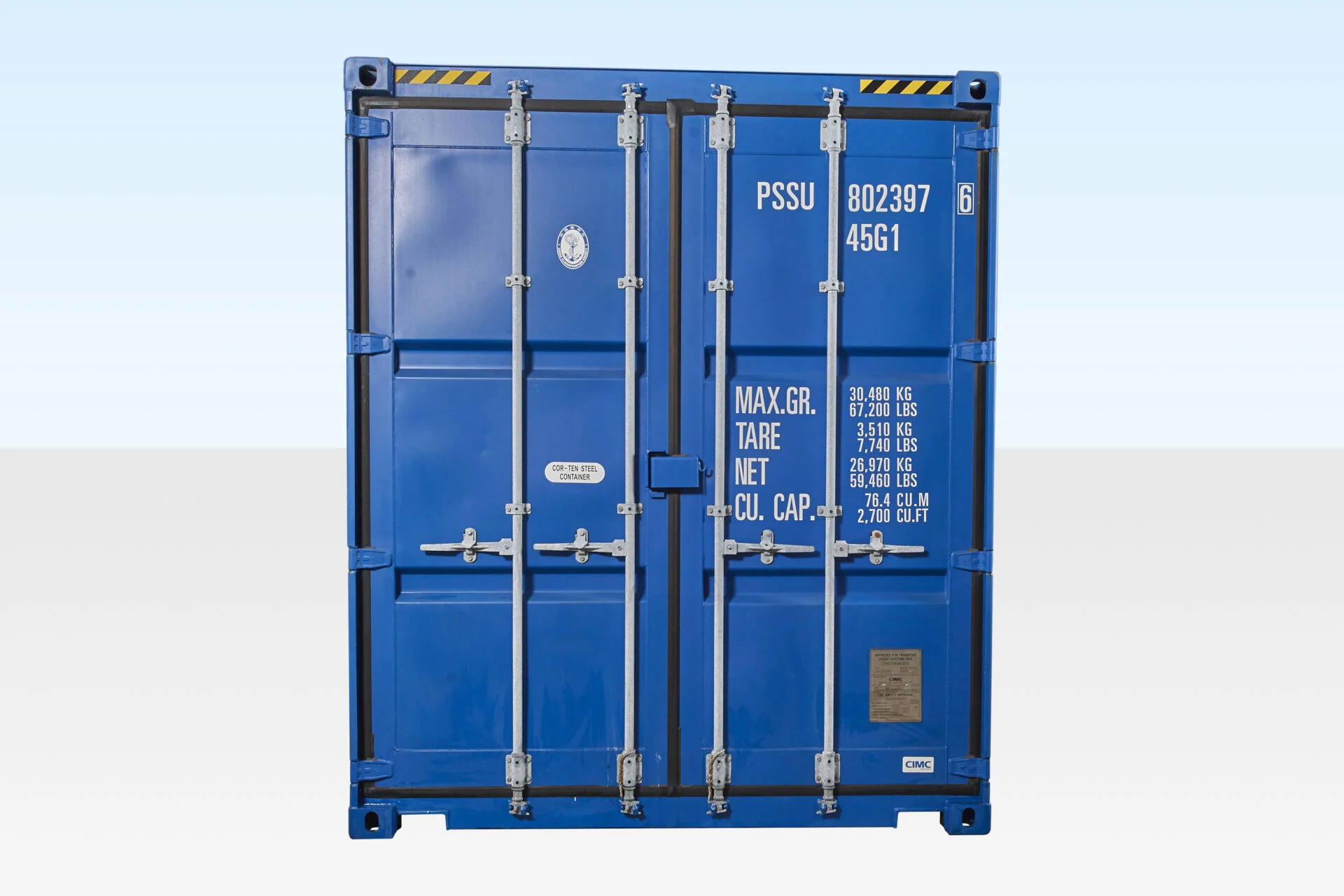 40ft High Cube Shipping Container – One Trip (Blue) - Image 2