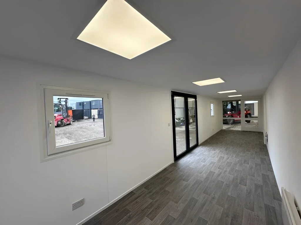 40ft Converted Shipping Container Office – Open Plan Portable Building - Image 10