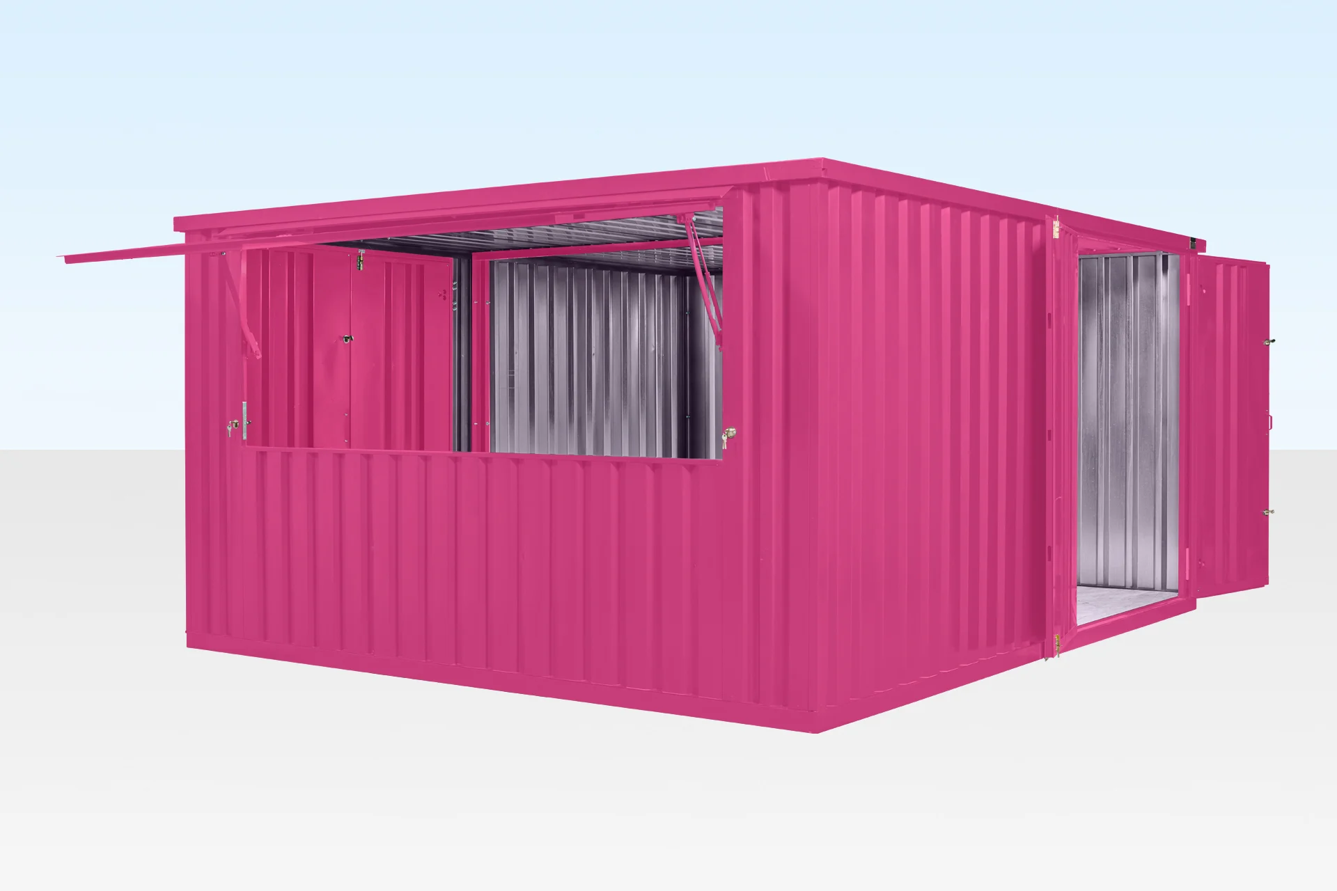 4m XL Flat Pack Kiosk – Side-Linked Store Bundle (Custom Color) - Image 6