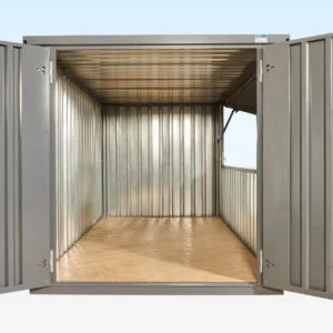 4m XL Flat Pack Kiosk — RAL7015