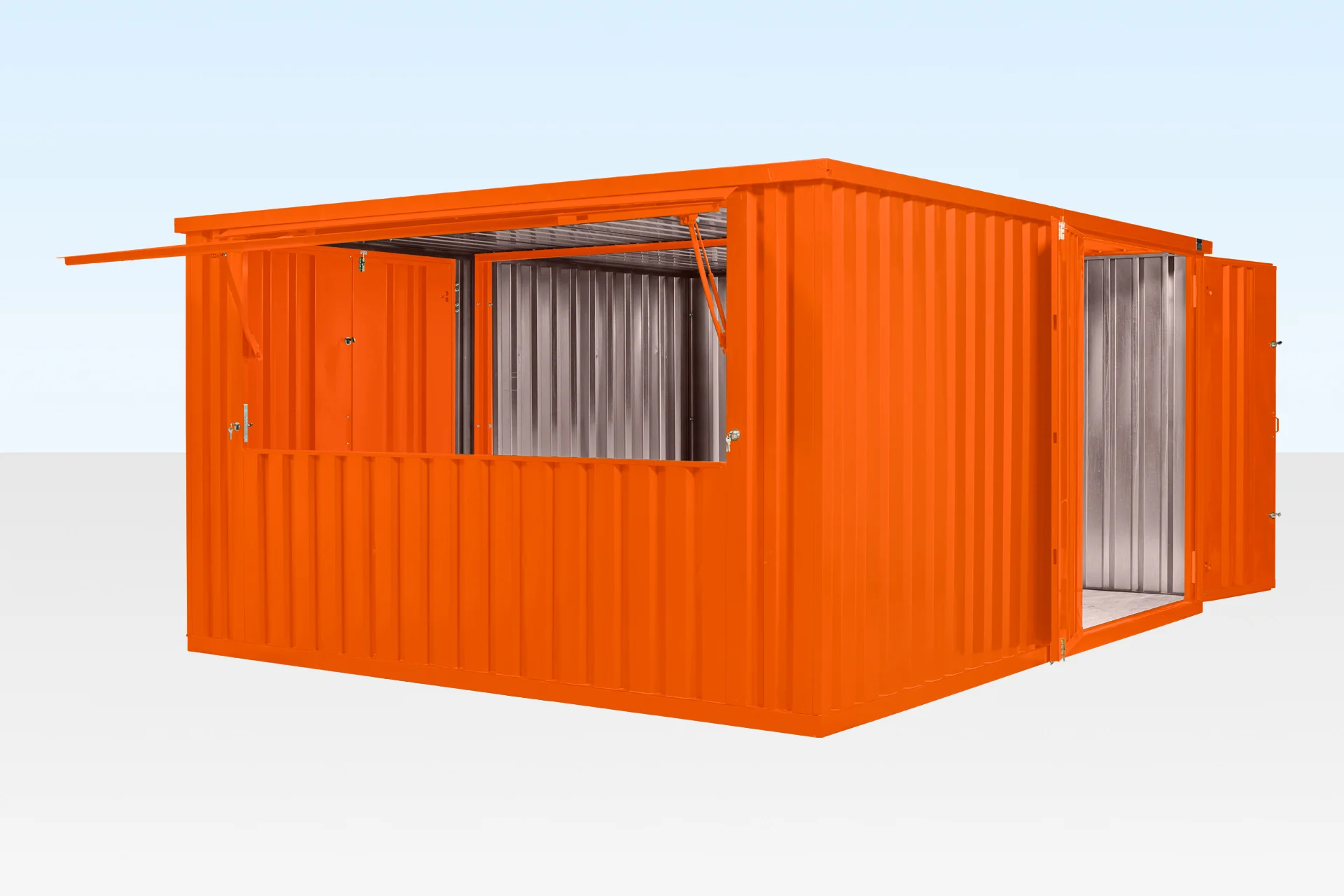 4m XL Flat Pack Kiosk – Side-Linked Store Bundle (Custom Color) - Image 4
