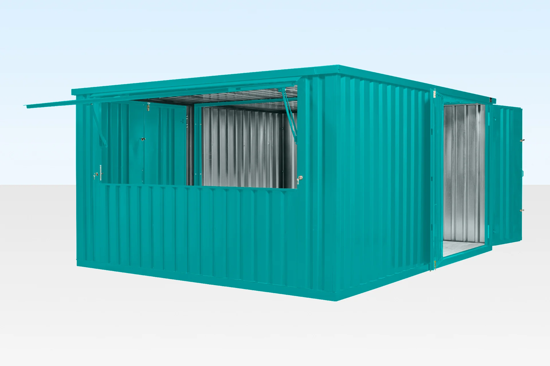 4m XL Flat Pack Kiosk – Side-Linked Store Bundle (Custom Color) - Image 3