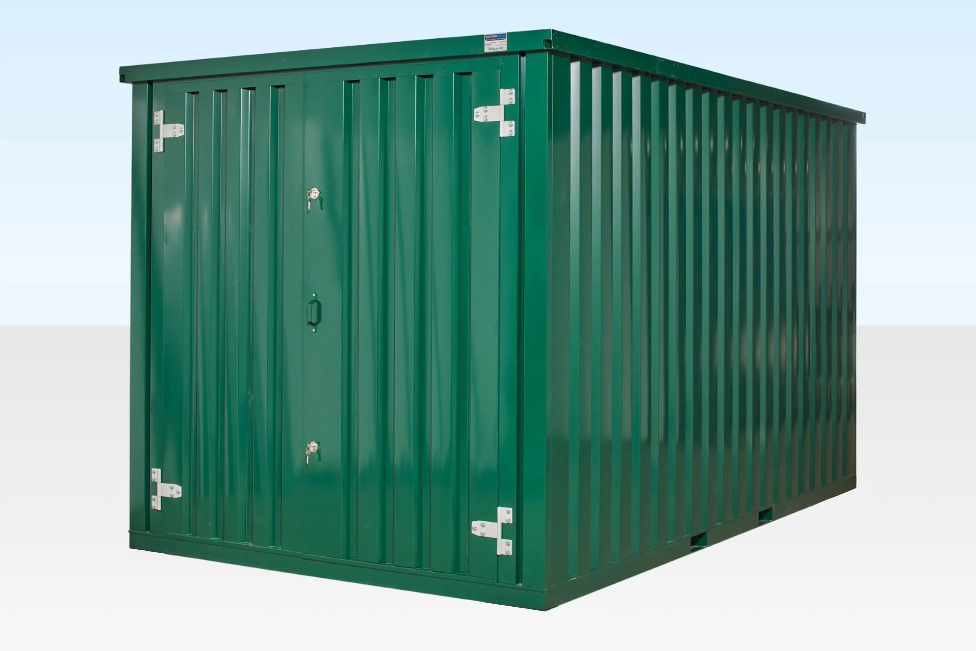 4m XL Flat Pack Store – RAL6005 Green - Image 5
