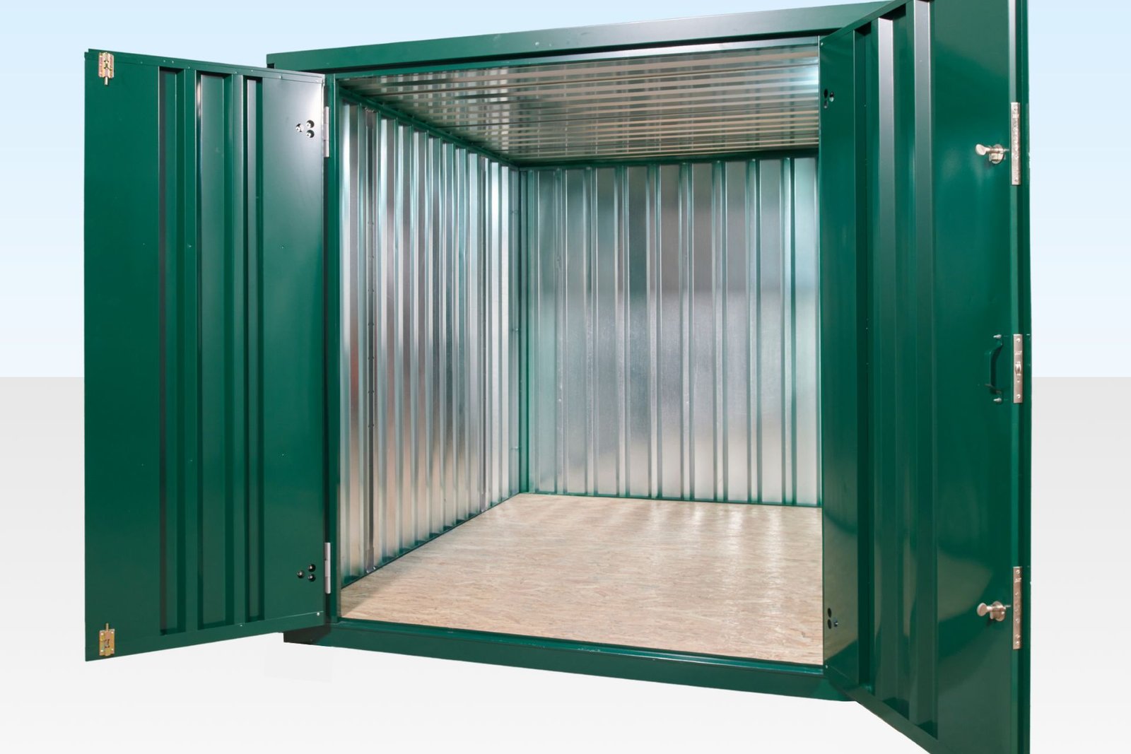 4m XL Flat Pack Store – RAL6005 Green - Image 4