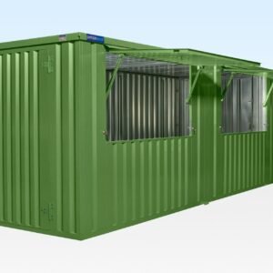 6m x 2m End-Linked Flat Pack Kiosk Bundle - Custom Colour