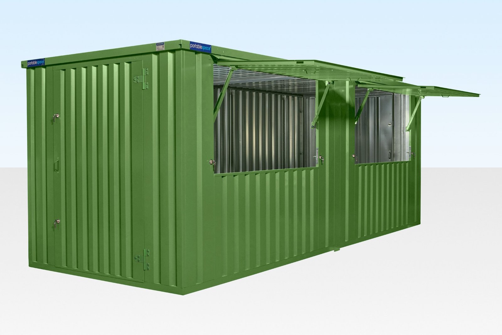 6m x 2m End-Linked Flat Pack Kiosk Bundle - Custom Colour