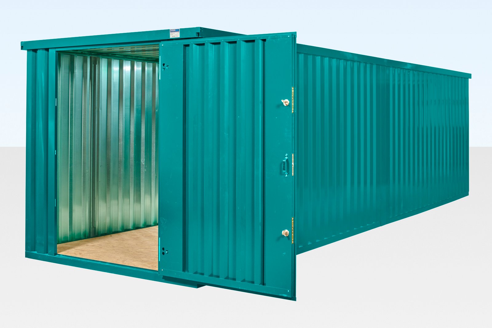 8m x 2.1m End-Linked Flat Packed Container Bundle - Custom Colour