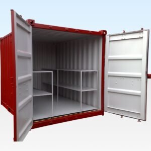 8ft Flat Floor Bunded Store - Compact Hazardous Material Storage
