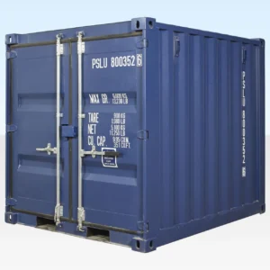 8ft x 8ft One Trip Shipping Container - Blue