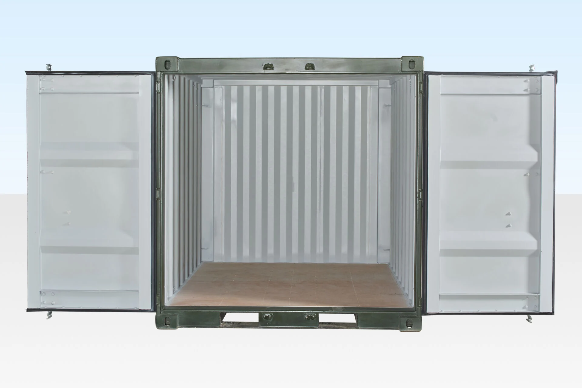 8ft x 8ft One Trip Shipping Container – Green