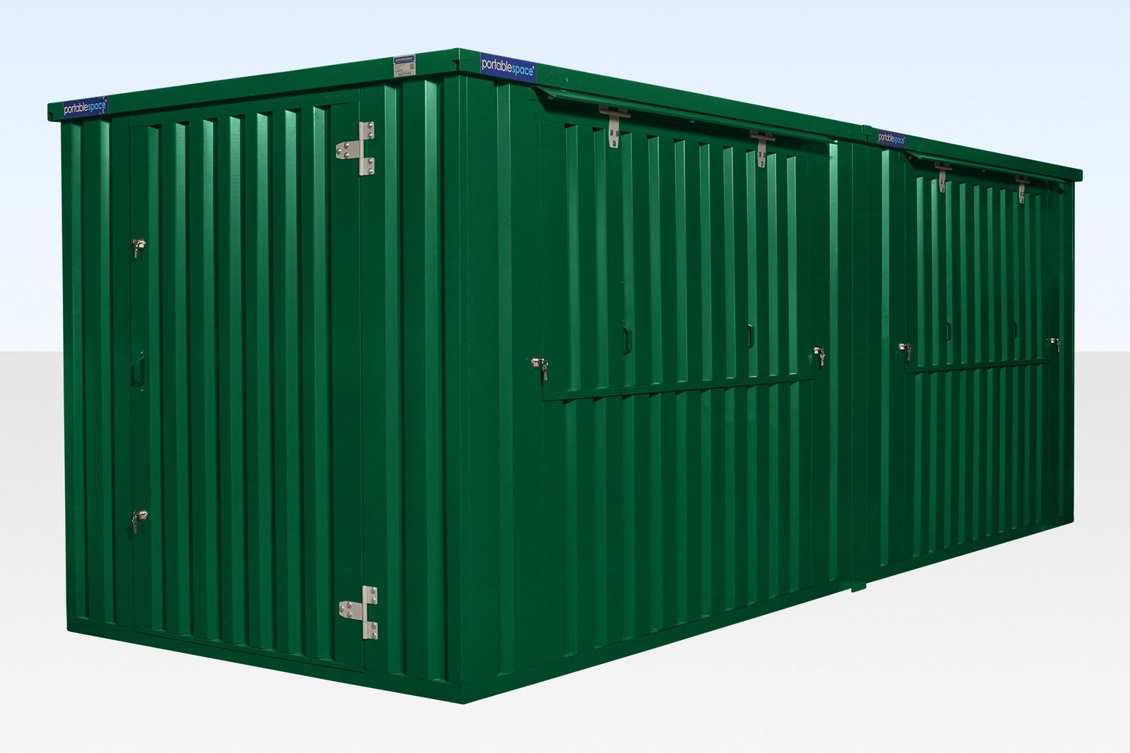 8m x 2m End-Linked Flat Pack Kiosk Bundle – RAL6005 - Image 3
