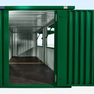 8m x 2m End-Linked Flat Pack Kiosk Bundle - RAL6005