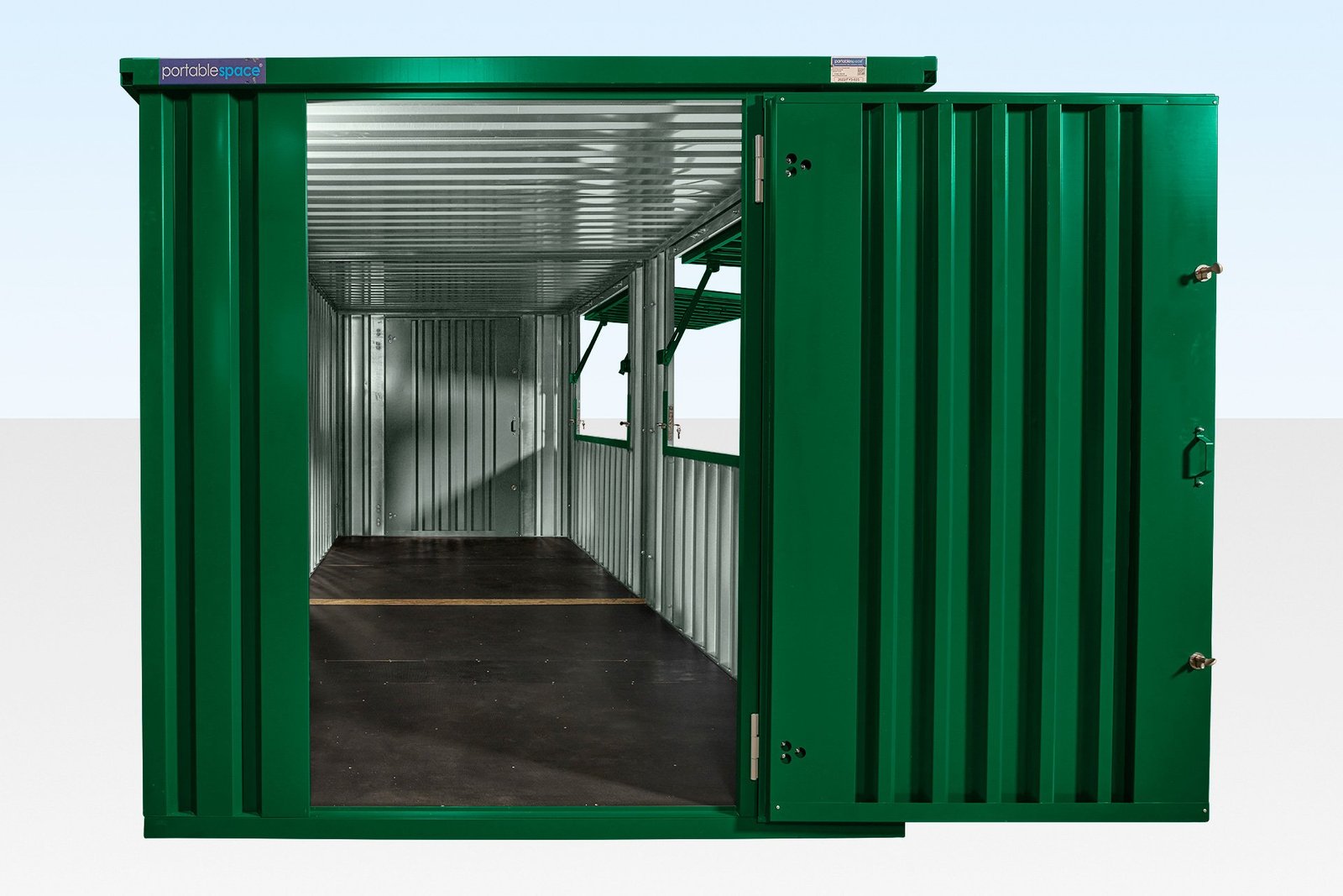 8m x 2m End-Linked Flat Pack Kiosk Bundle – RAL6005