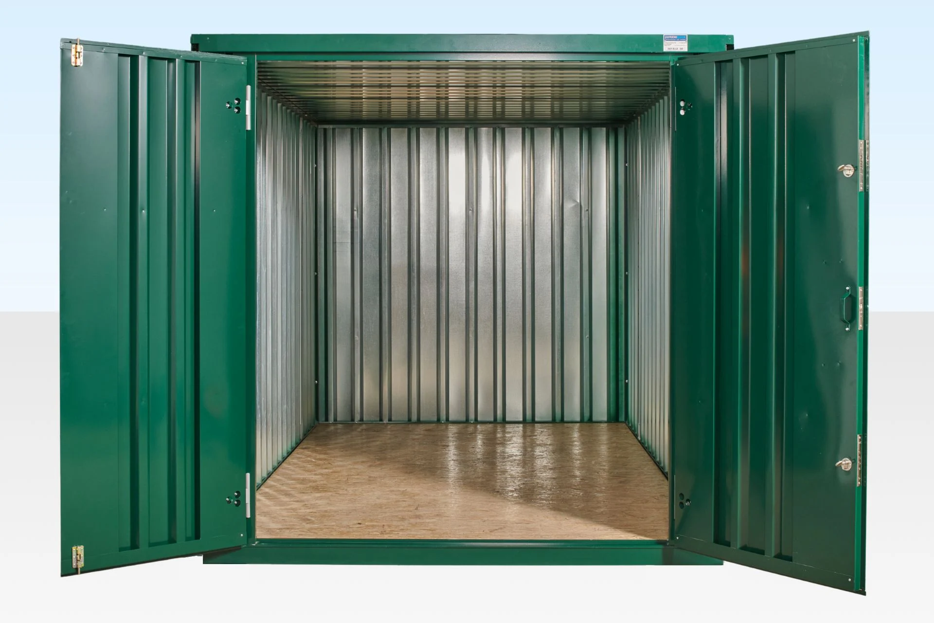 4m XL Flat Pack Store – RAL6005 Green - Image 2