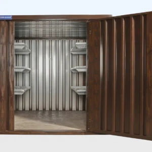 Wood Effect Flat Packed Storage Container — 3m x 2.1m