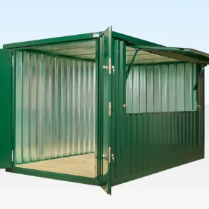3m XL Flat Pack Kiosk - RAL 6005 Green