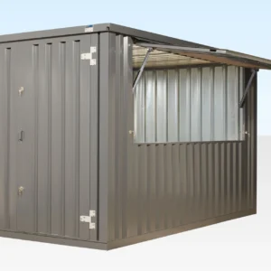 3m XL Flat Pack Kiosk - RAL 7015 Grey