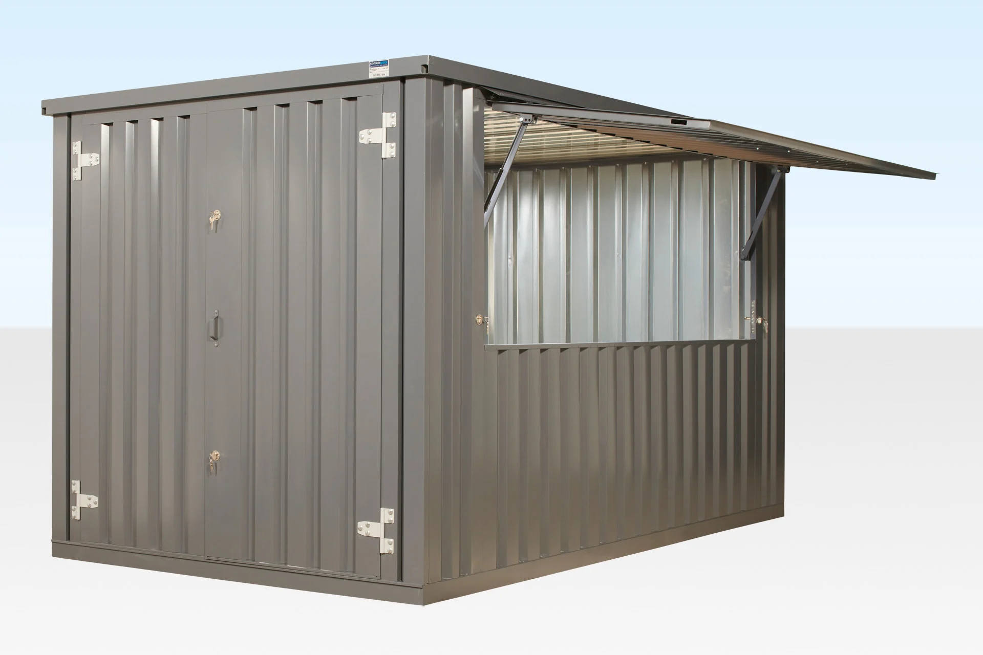 3m XL Flat Pack Kiosk - RAL 7015 Grey