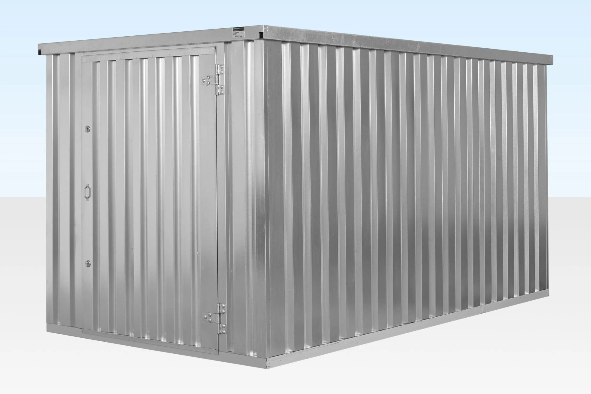 4m x 2.1m Flat Packed Store – Galvanized - Image 4