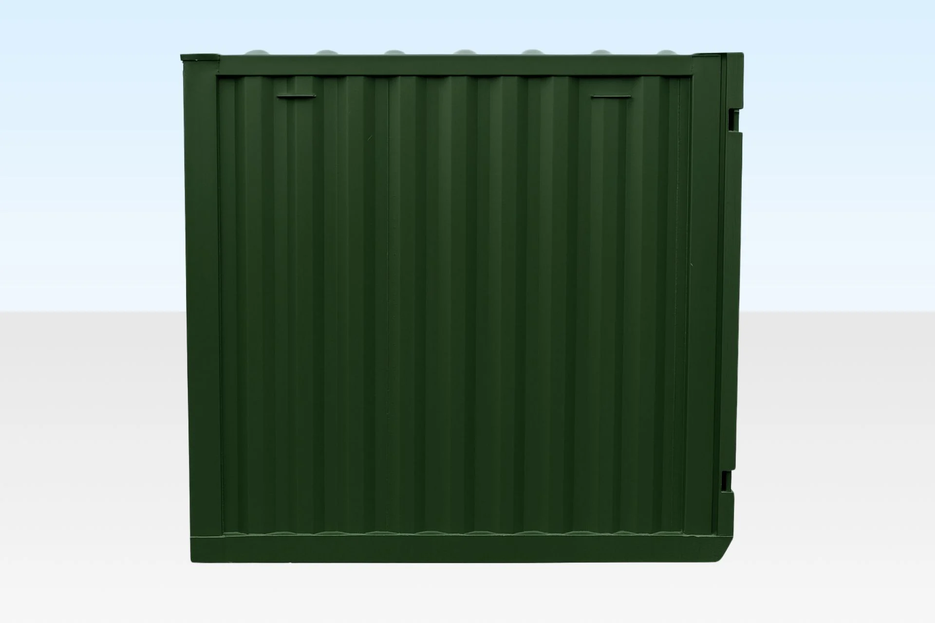 6ft Storage Container – New Green RAL 6007 - Image 3