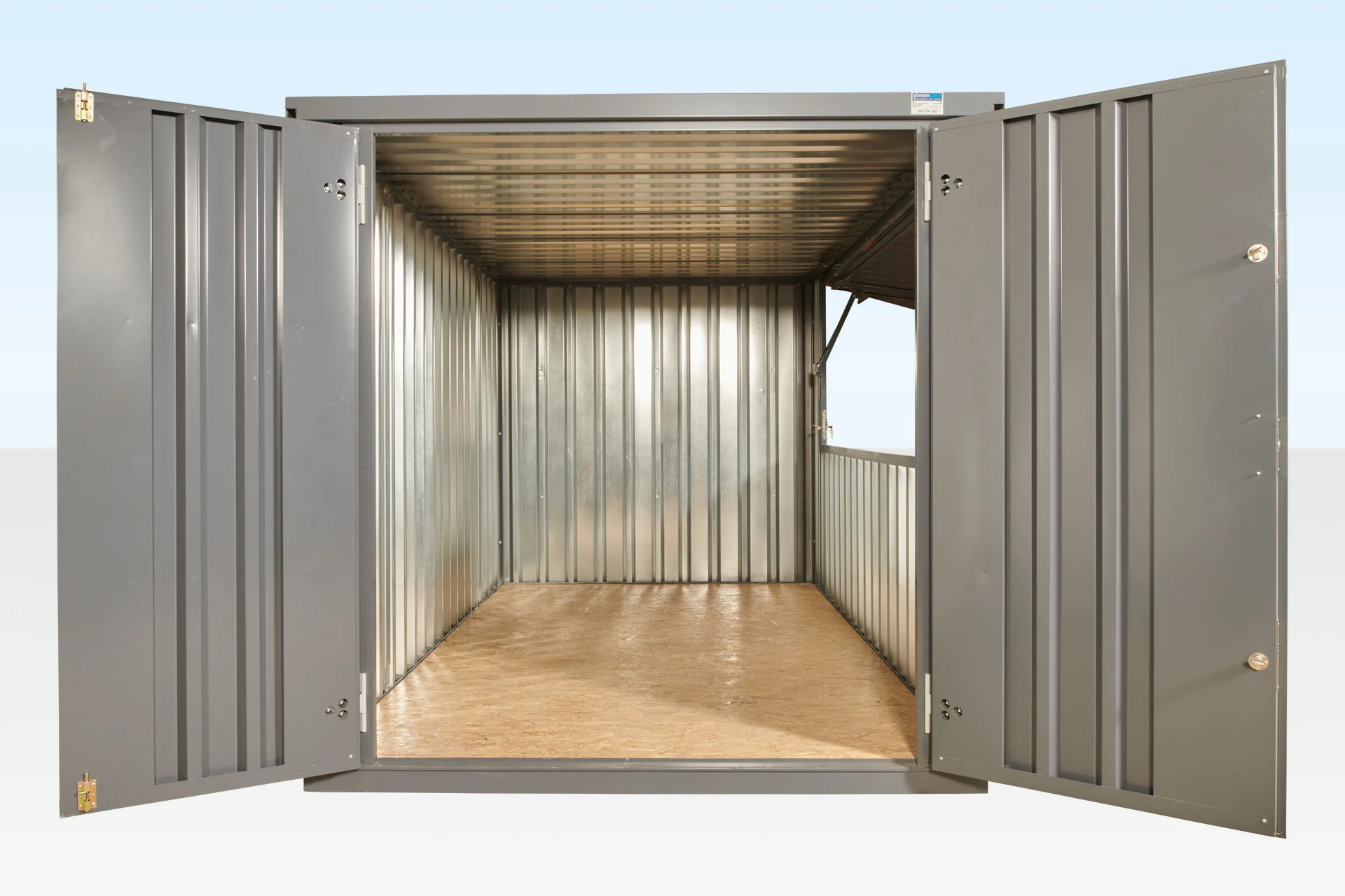 3m XL Flat Pack Kiosk - RAL 7015 Grey - Image 3