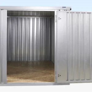 4m x 2.1m Flat Packed Store - Galvanised