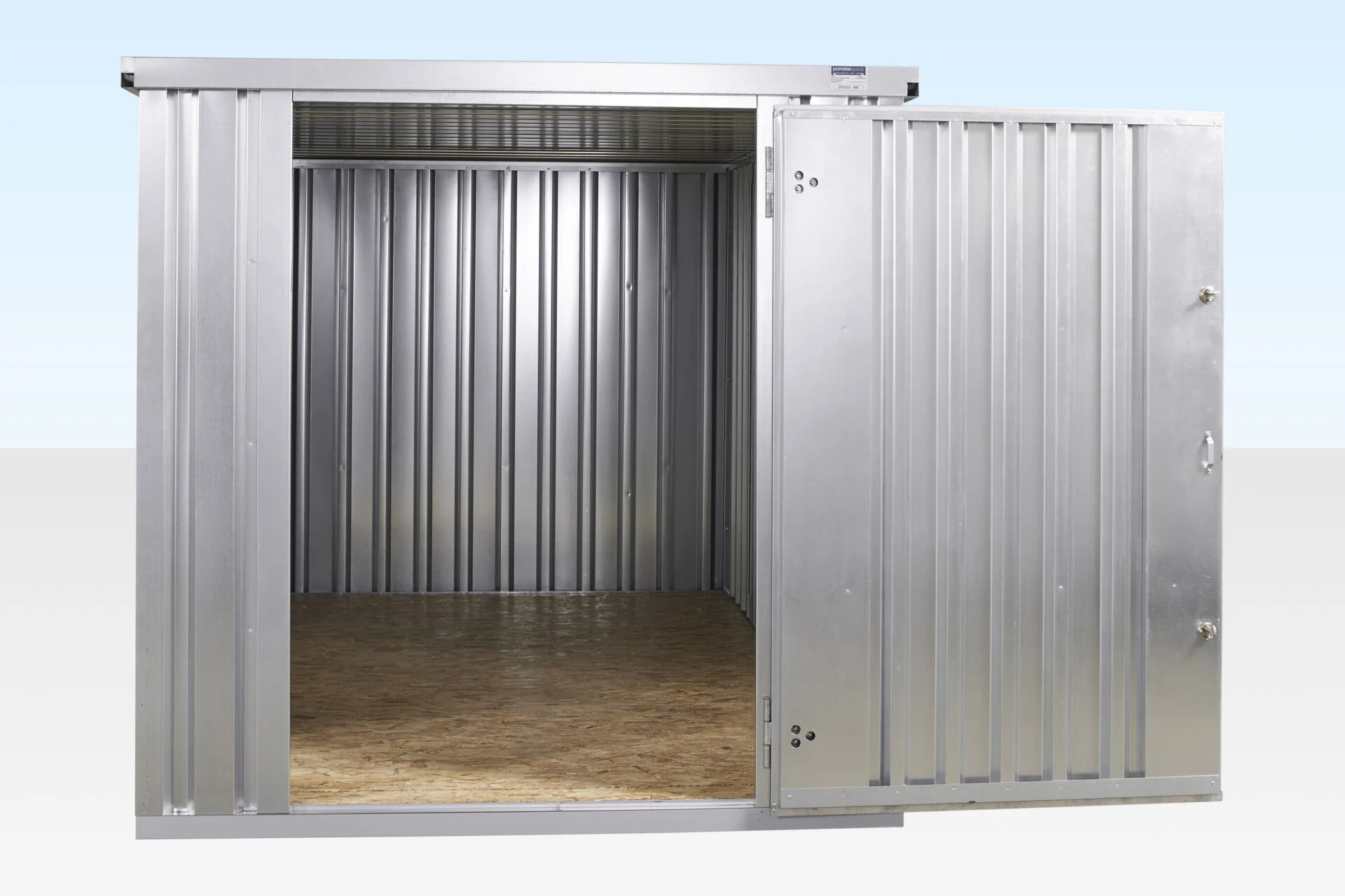 4m x 2.1m Flat Packed Store – Galvanized