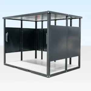 Flat Pack Smoking Shelter - Clad Shipping Containers