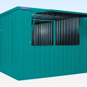 3m x 4.2m Side-Linked Flat Pack Kiosk Bundle - Custom Colour