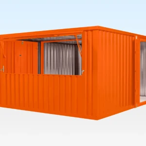 4m x 4.2m Side-Linked Flat Pack Kiosk Bundle - Custom Colour