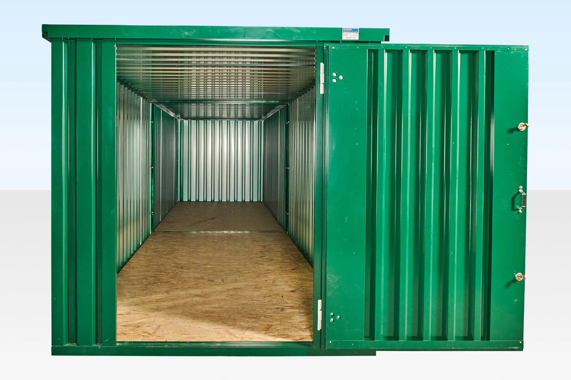2 x 3m Linked Flat Pack Storage Shipping Containers - End on End - Image 4