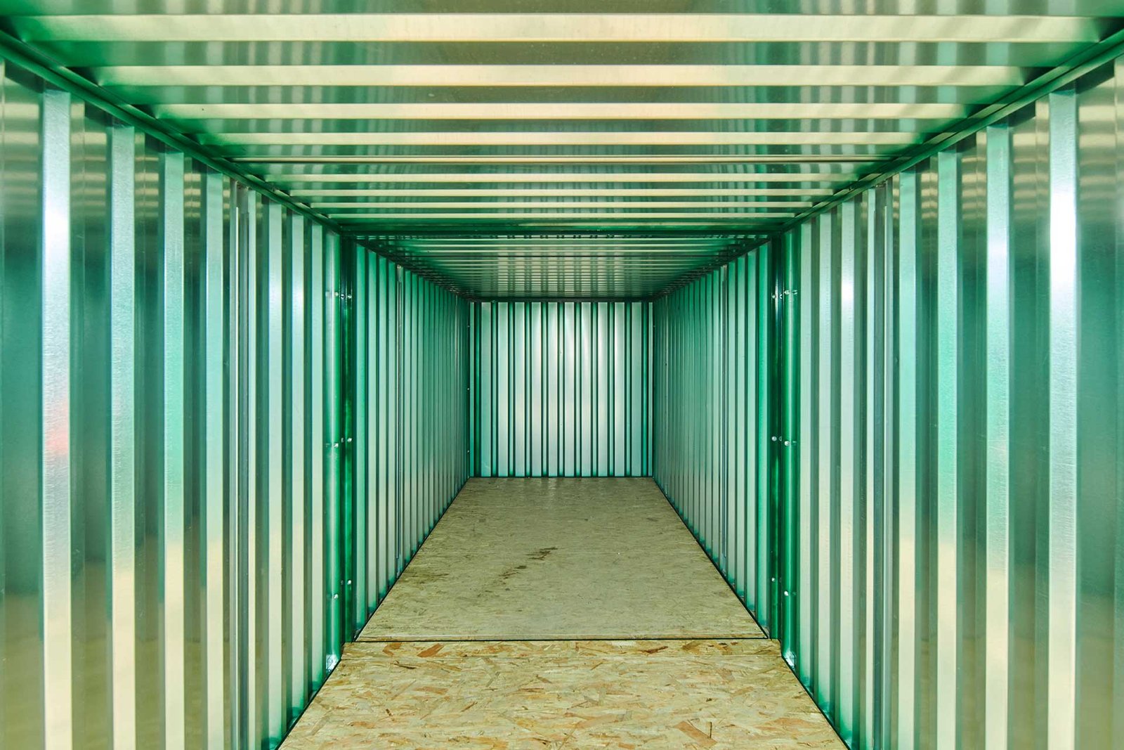 2 x 3m Linked Flat Pack Storage Shipping Containers - End on End - Image 3