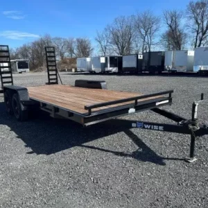 BWise 7x18 Low Profile LE Equipment Trailer Ladder Ramps